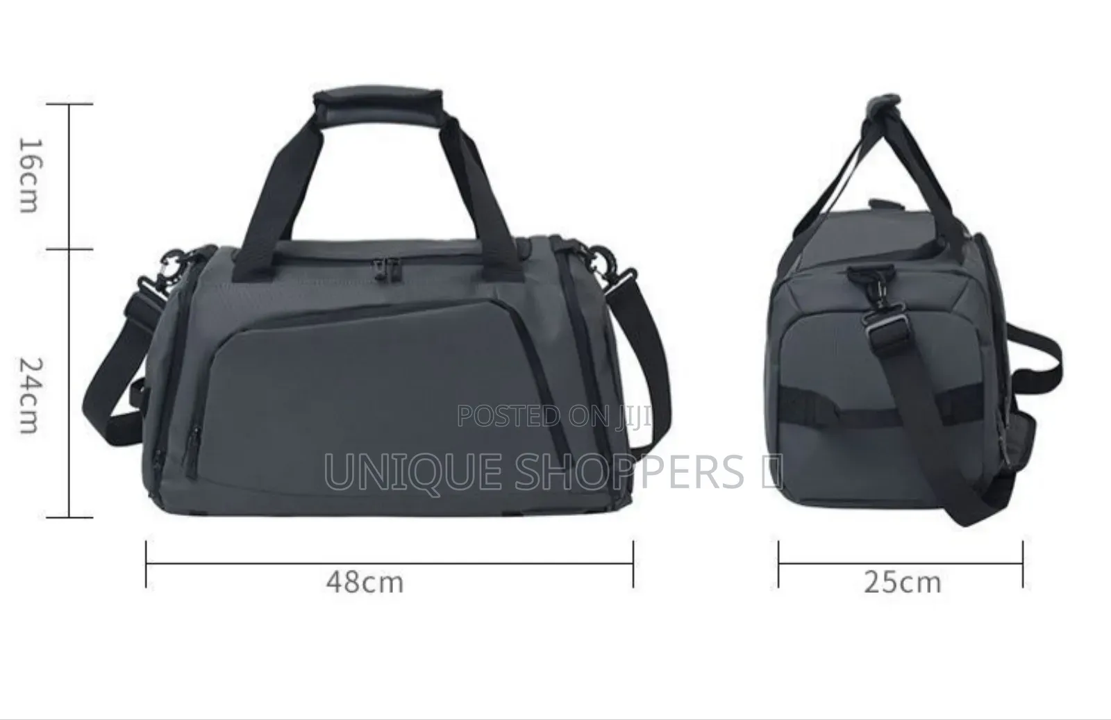 Waterproof Duffel Bag With Shoe Compartment Backpack Straps