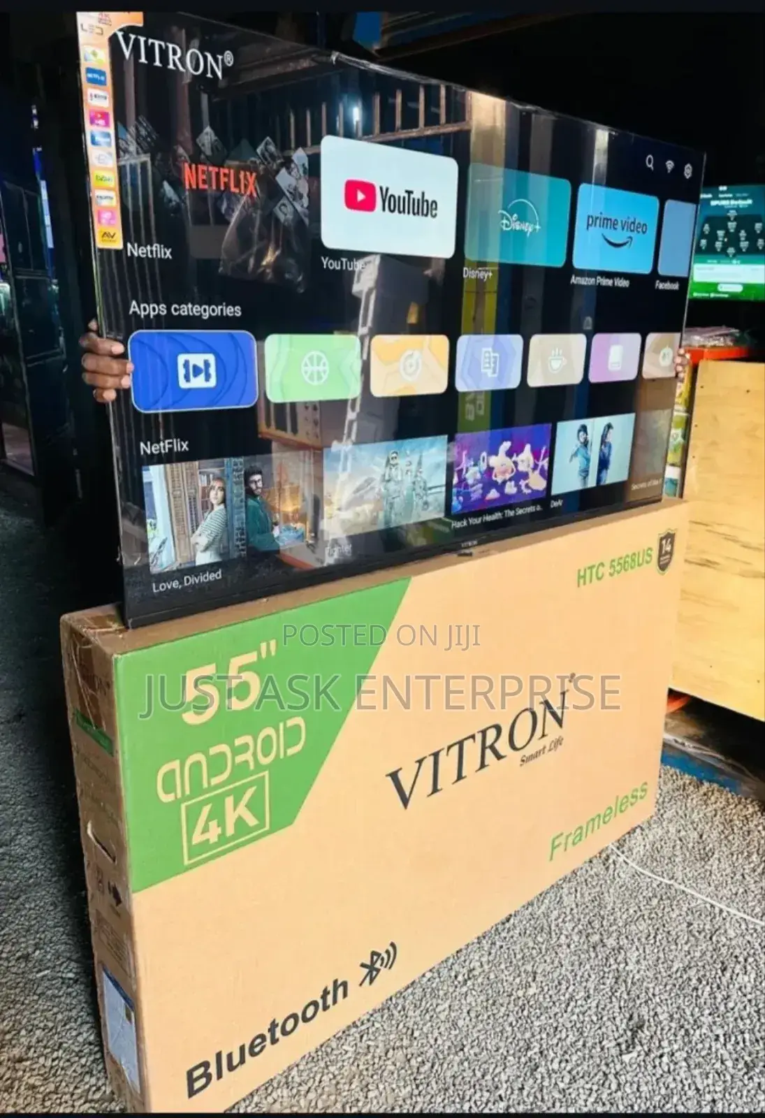 Vitron 55 Android Smart Tv - Frameless Design/ Bt Connection