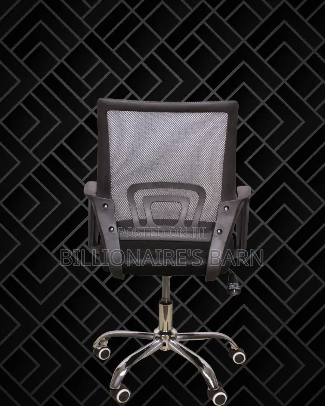 Minimal Secretarial Mesh Office Chair | Headrest Support