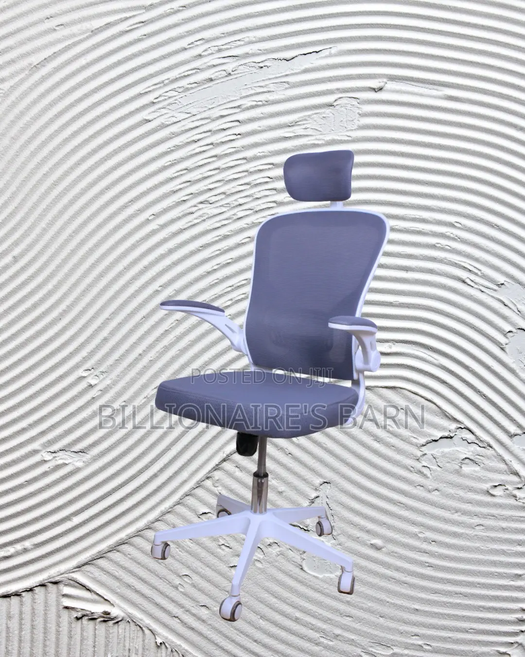 White Ergonomic Office Chair | Executive Steel Frame