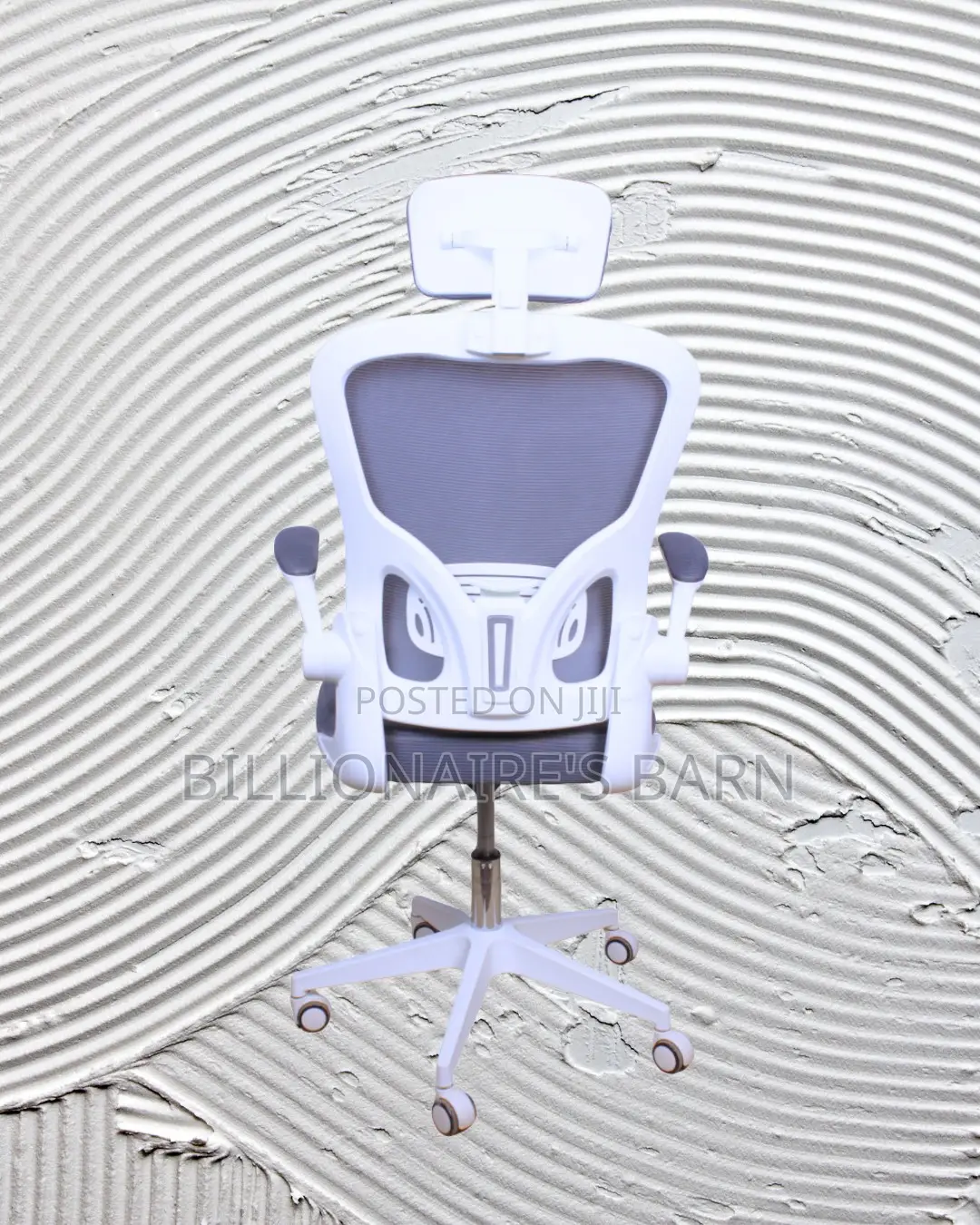 White Ergonomic Office Chair | Executive Steel Frame