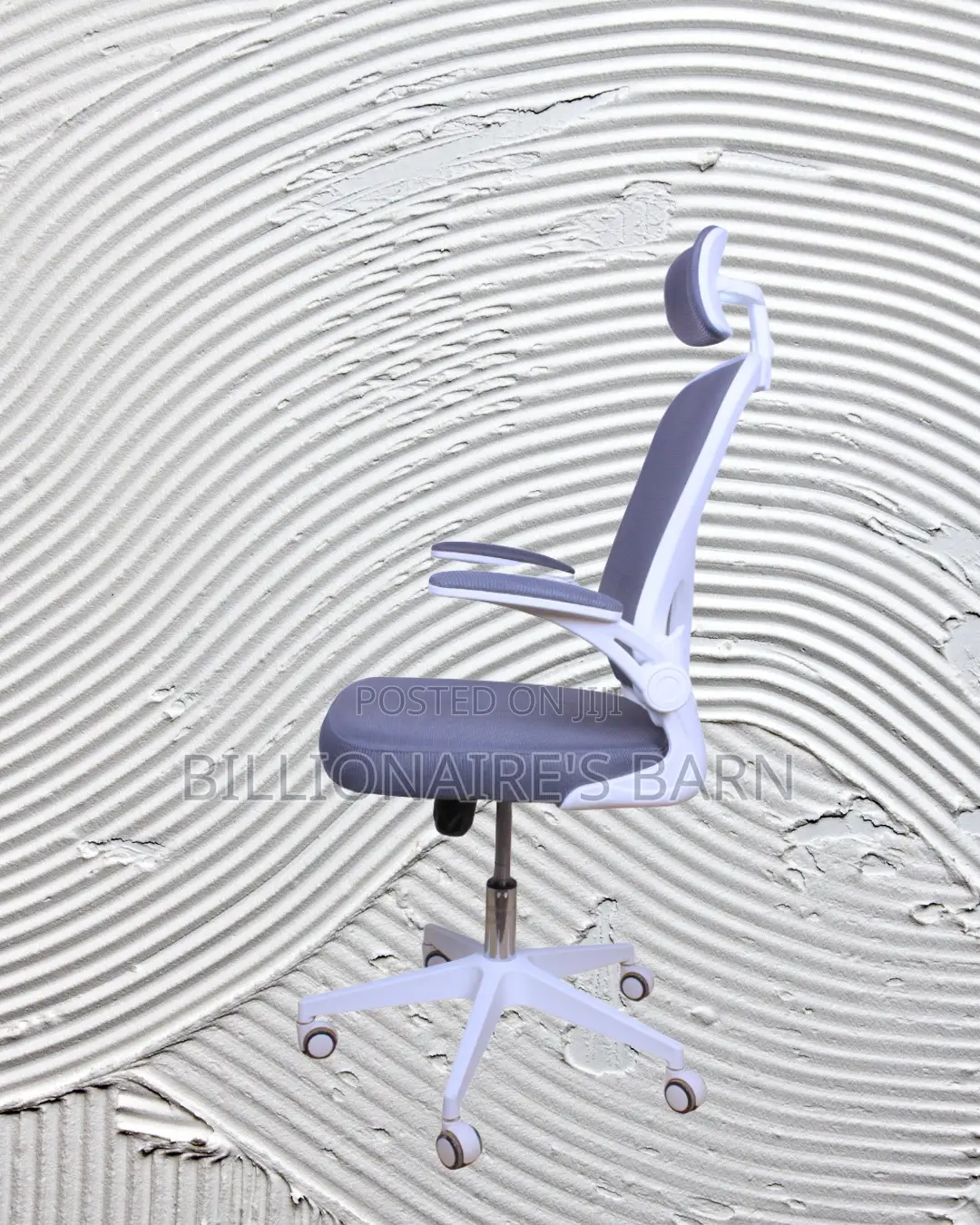 White Ergonomic Office Chair | Executive Steel Frame