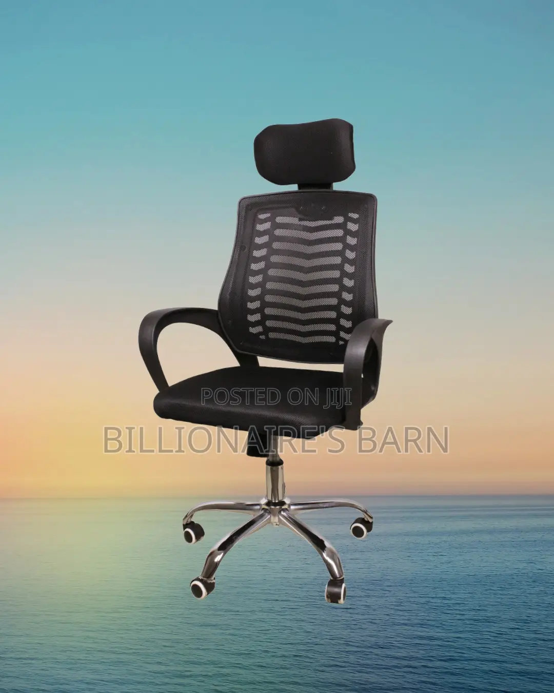 Heavy-Duty Secretarial Mesh Chair — Boosts Posture Focus