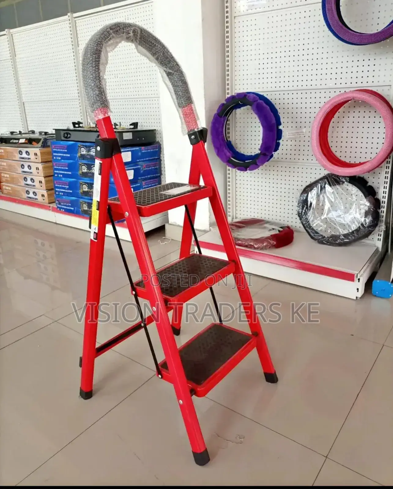 Ladder Step Ladder Steel Ladder Foldable 3 Steps