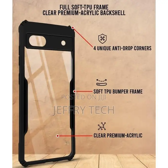 Booik Xundo Hybrid Black Border Tpu Bumper Case for Google Pixel 6a