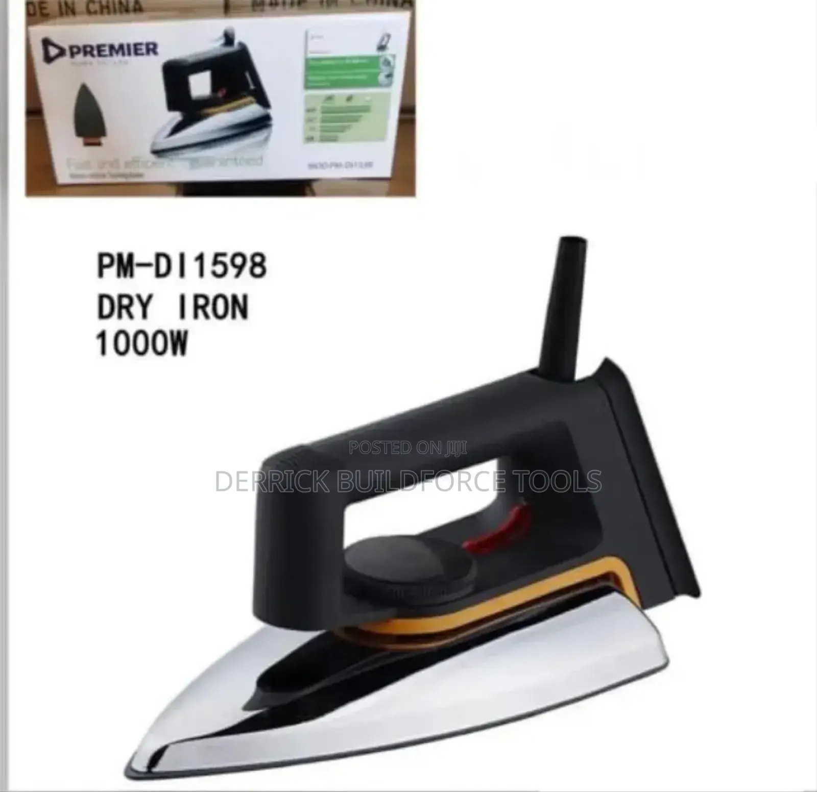 Premier Dry Iron Box 1000w