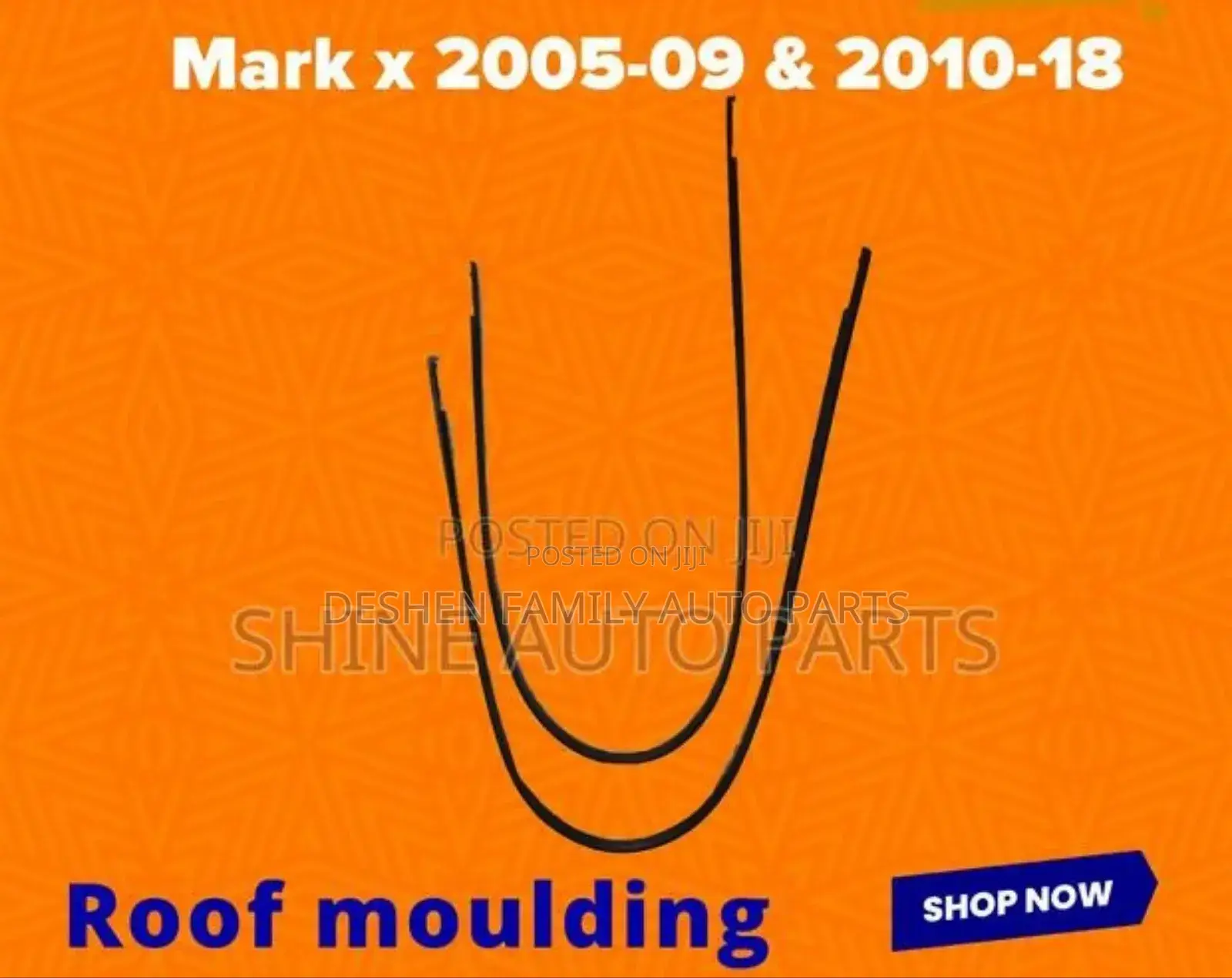 Vitz, Mark X, Hilux, Probox, Wish, Fielder, Axio Roof Moulding