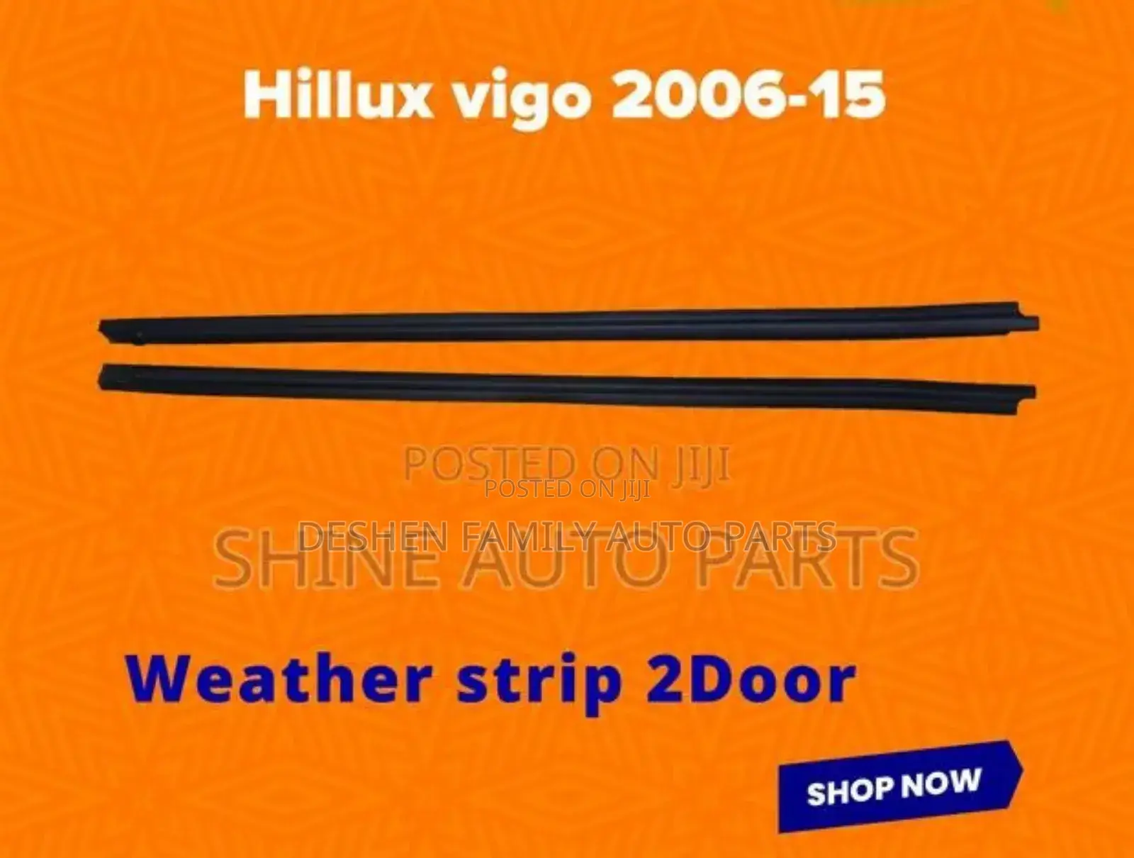 Vitz, Mark X, Hilux, Probox, Wish, Fielder, Axio Roof Moulding