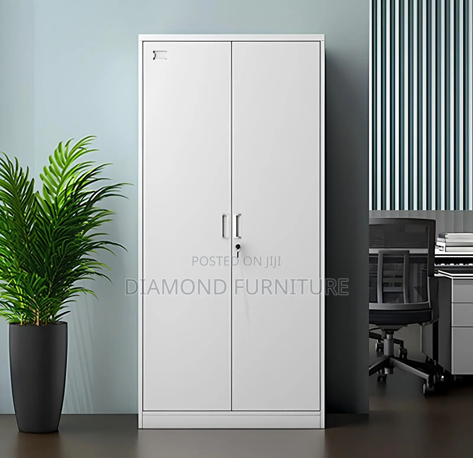 Office Furniture; Full Metallic File Cabinet With Secure Storage