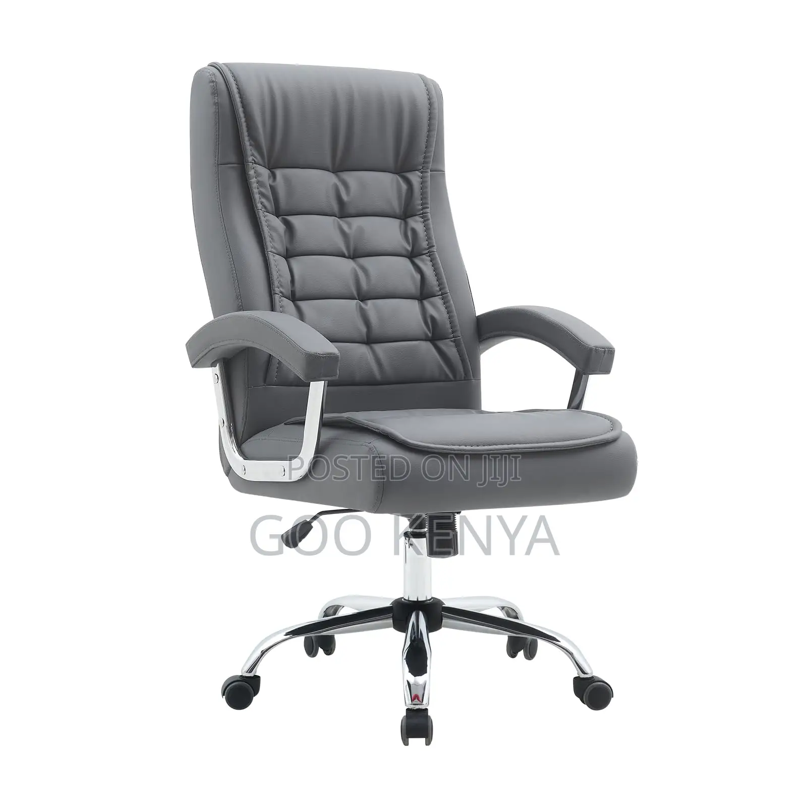 Office Chair; Modern Adjustable Leather Executive Office Chair