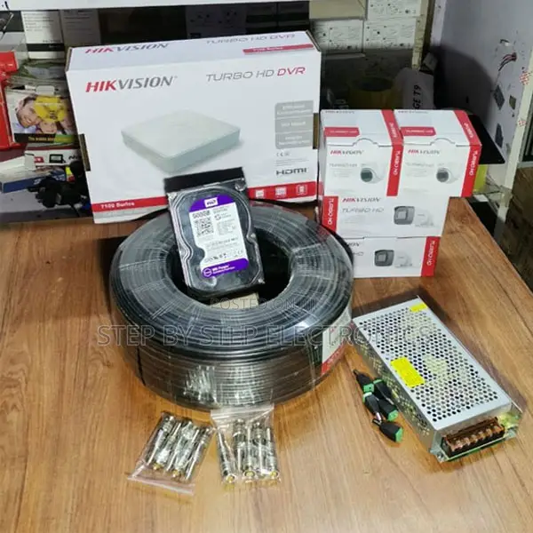 Hikvision 4 Cameras 1080p Full Hd CCTV Ip66 Waterproof Rated Kit