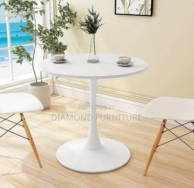 Office Furniture; Modern Black Pedestal Dining Table With Sleek Design
