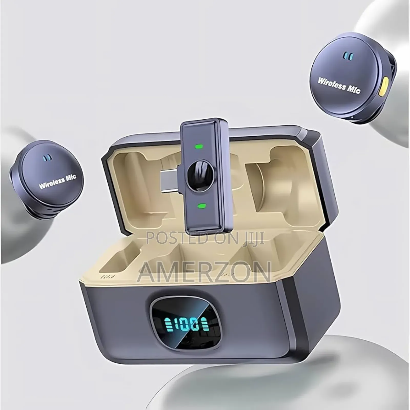 Wireless Mic for Youtubers, Noise Cancellation Wireless Microphone