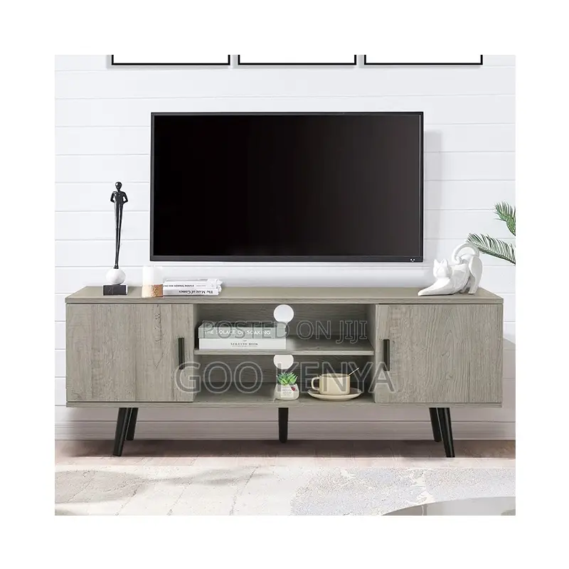 Tv Table; Modern Wooden Tv Stand With Cabinets