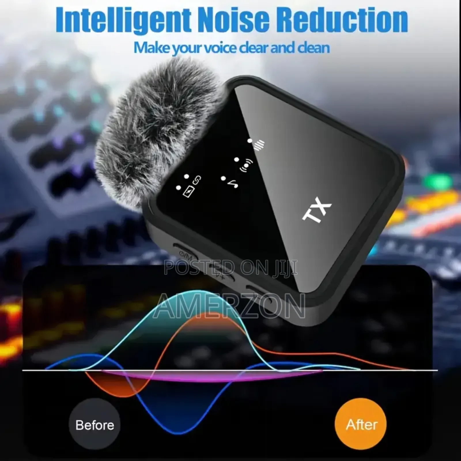 F15-2 Wireless Lavalier Microphone – Noise Reduction