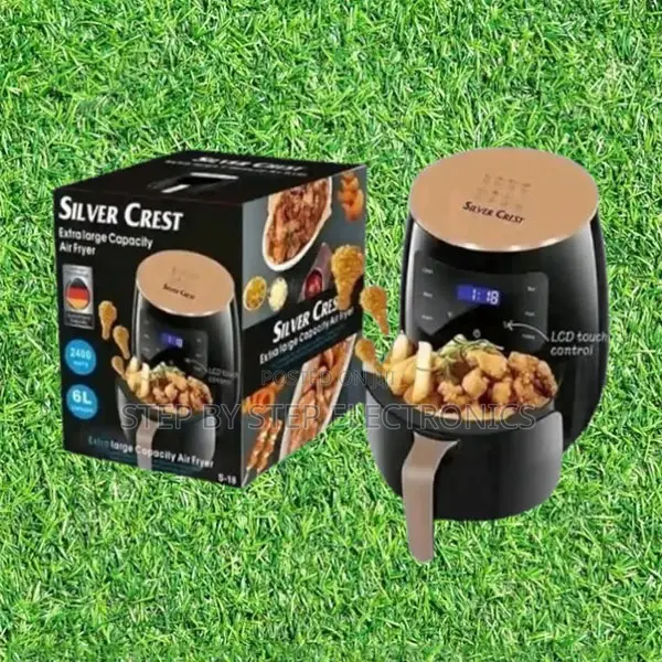 Family Size 6l Silver Crest Digital Air Fryer With Touch Control Panel