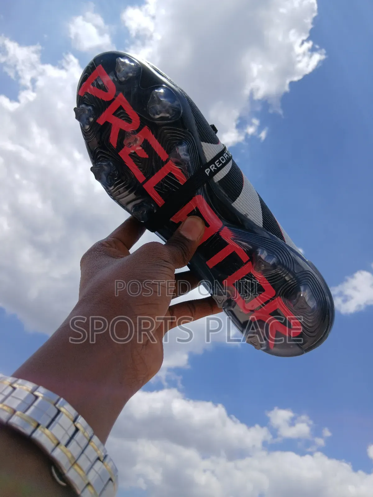Fresh New Adidas Predator Dark Black, With Tongue Football Boots
