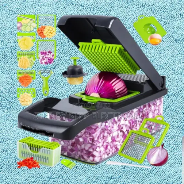 16 in 1 Vegetable Chopper Cutter Dicer With Stainless Steel Blades