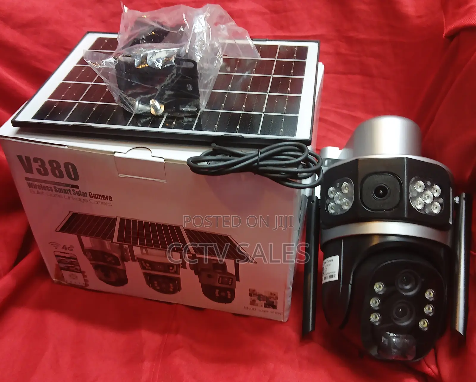 V380 10x Zoom Double-Lens 4g Sim-Card Solar Power Batterycam