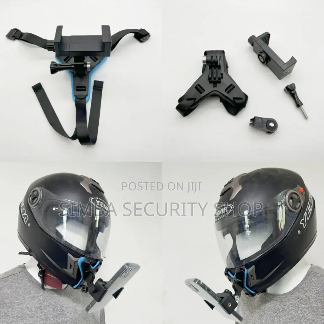 2 in 1 Helmet Chin Mount for Smart Phone Action Camera Gopro Pov