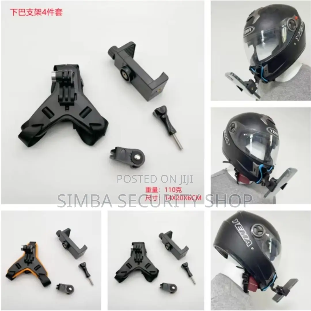 2 in 1 Helmet Chin Mount for Smart Phone Action Camera Gopro Pov