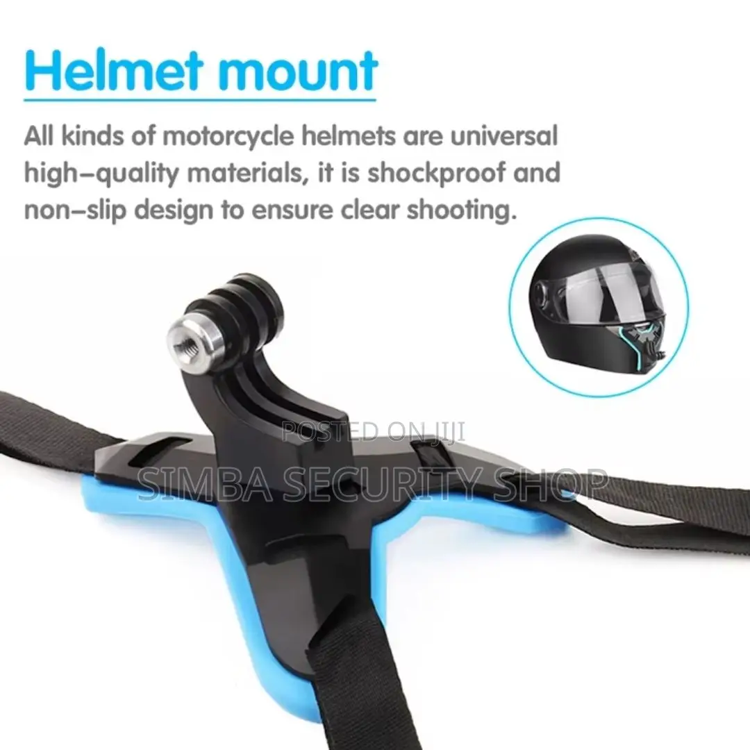 2 in 1 Helmet Chin Mount for Smart Phone Action Camera Gopro Pov