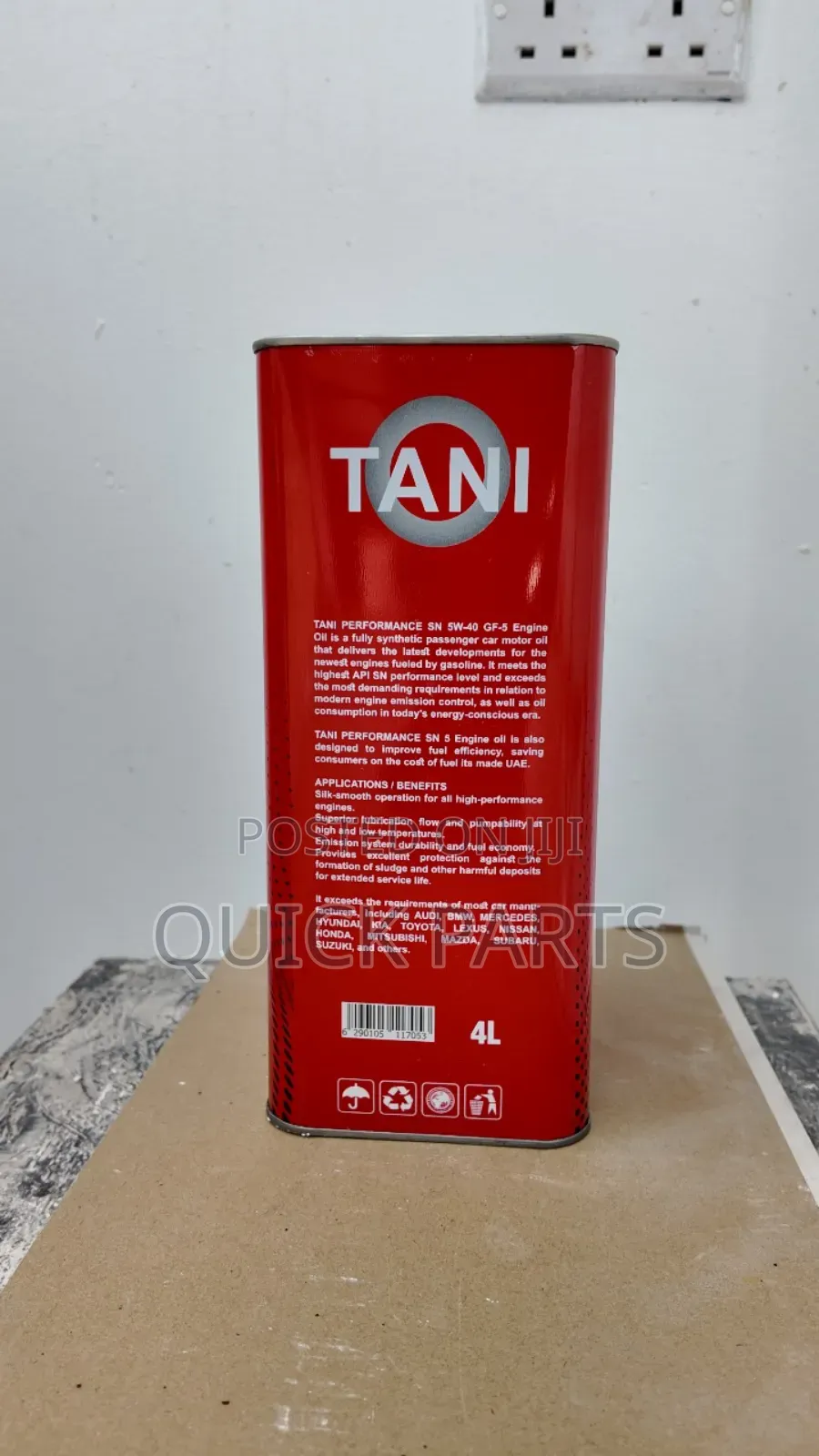 Tani 5w40 Fully Synthetic Engine Oil