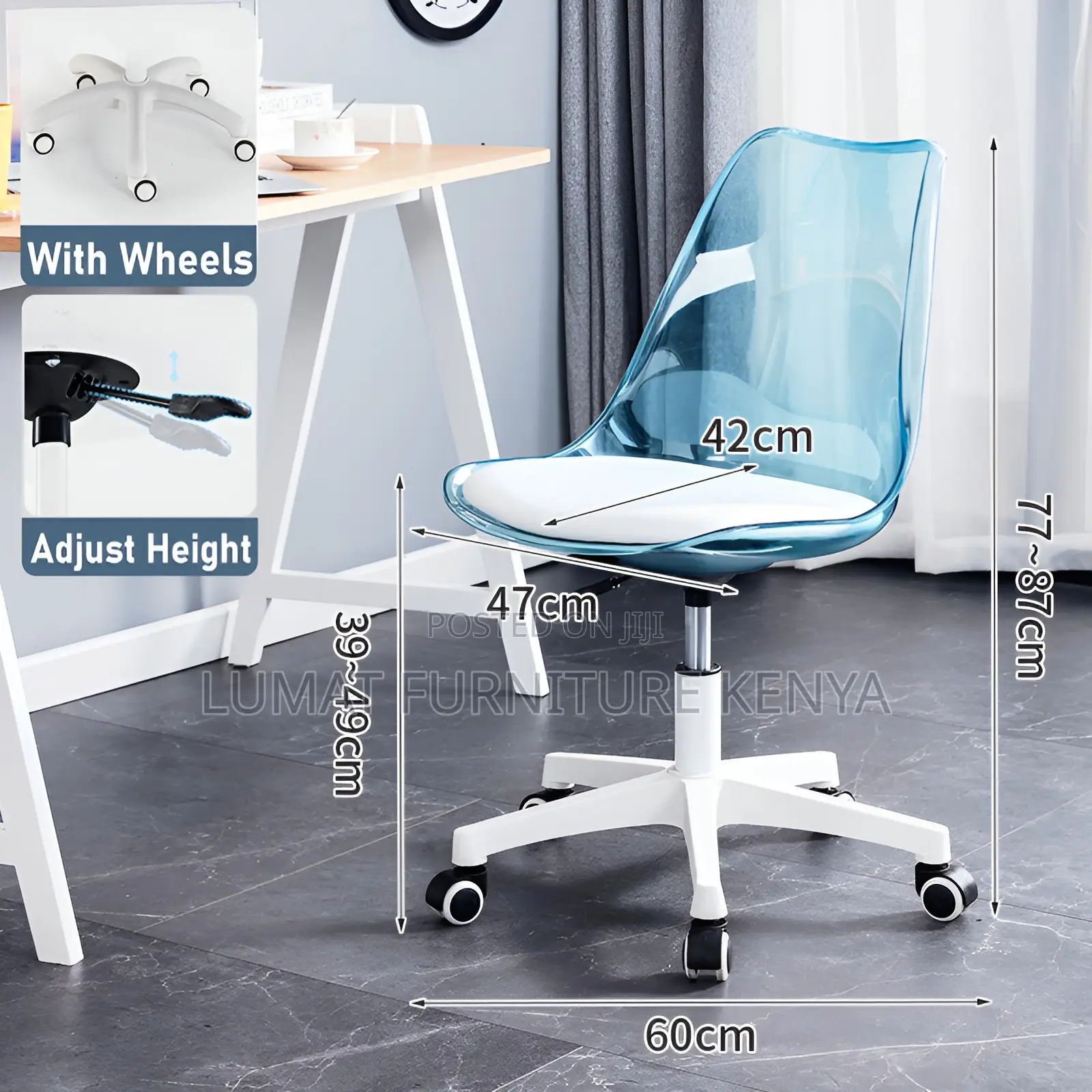 Stylish Swivel Eames Chair – Padded Comfort
