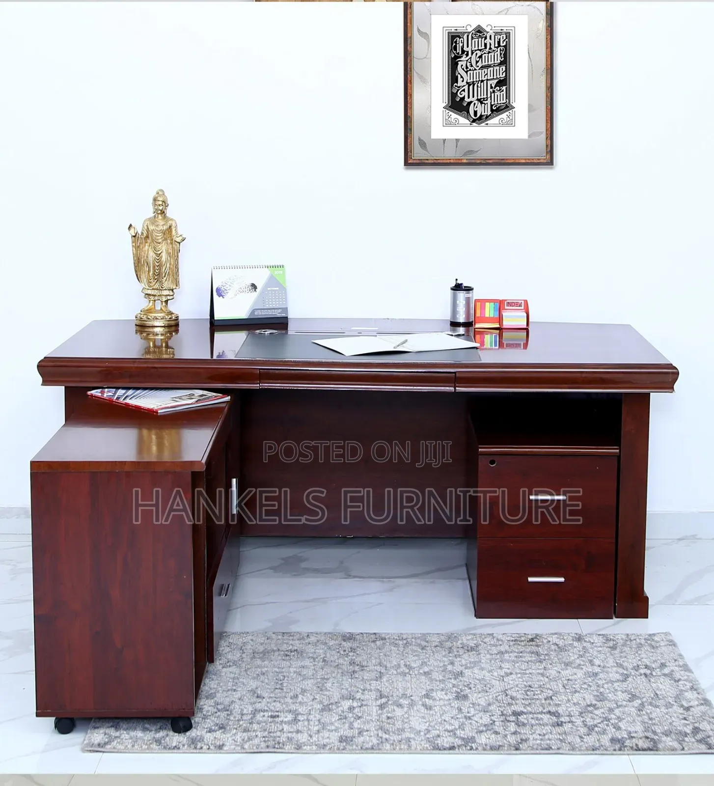 1.4m L-Shape Executive Office Desk