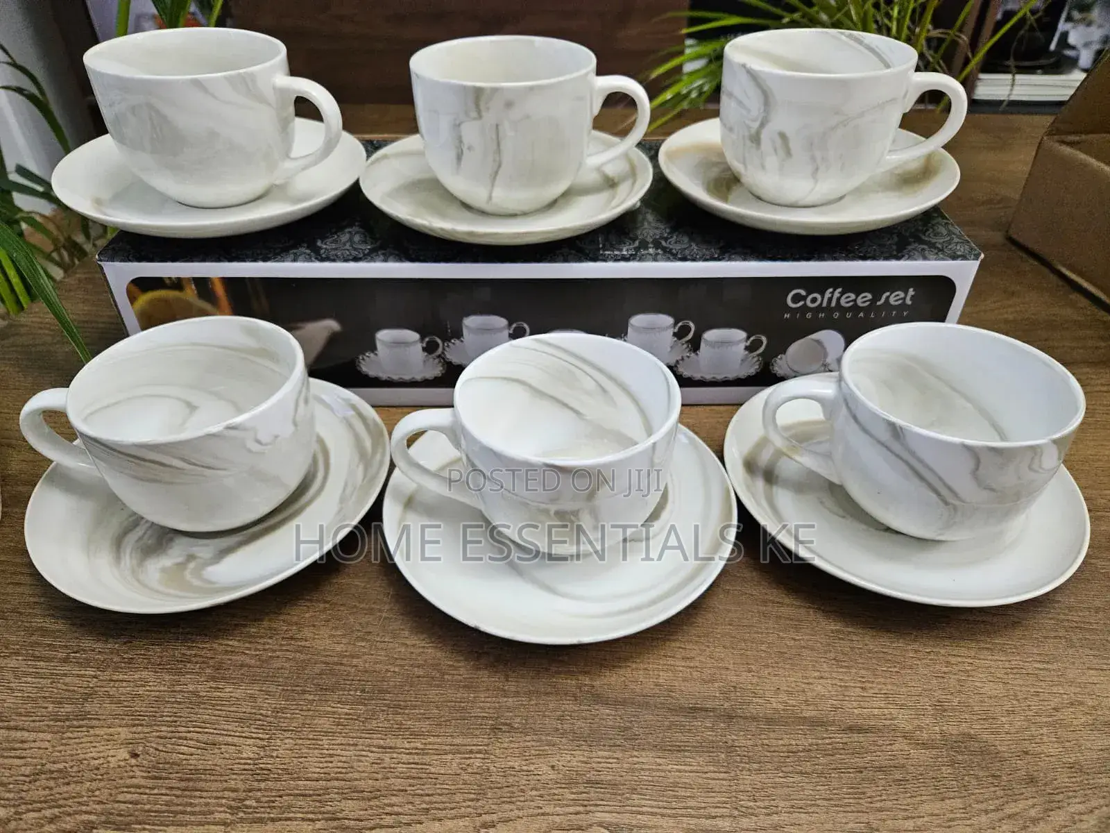 Tea Sets*
*Cups Saucers*
~6 PCS Marble Design Saucers