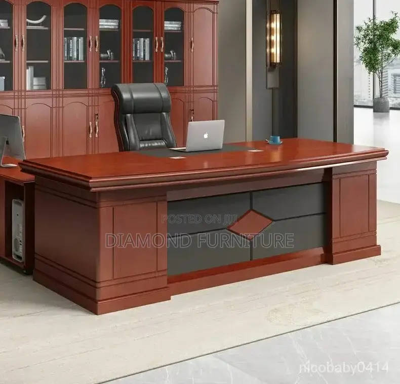 Office Furniture; (160cm) Executive Office Desk With Spacious-- Design