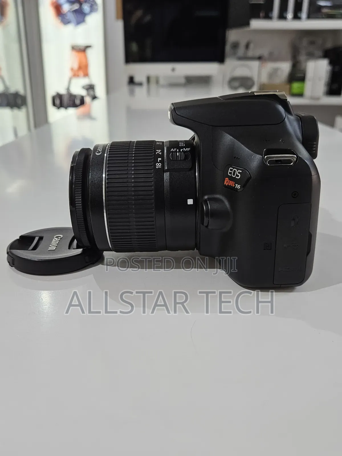 Canon Eos Rebel T6 SLR Camera With Ef-S 18-55mm F/3.5 Wifi Enabled