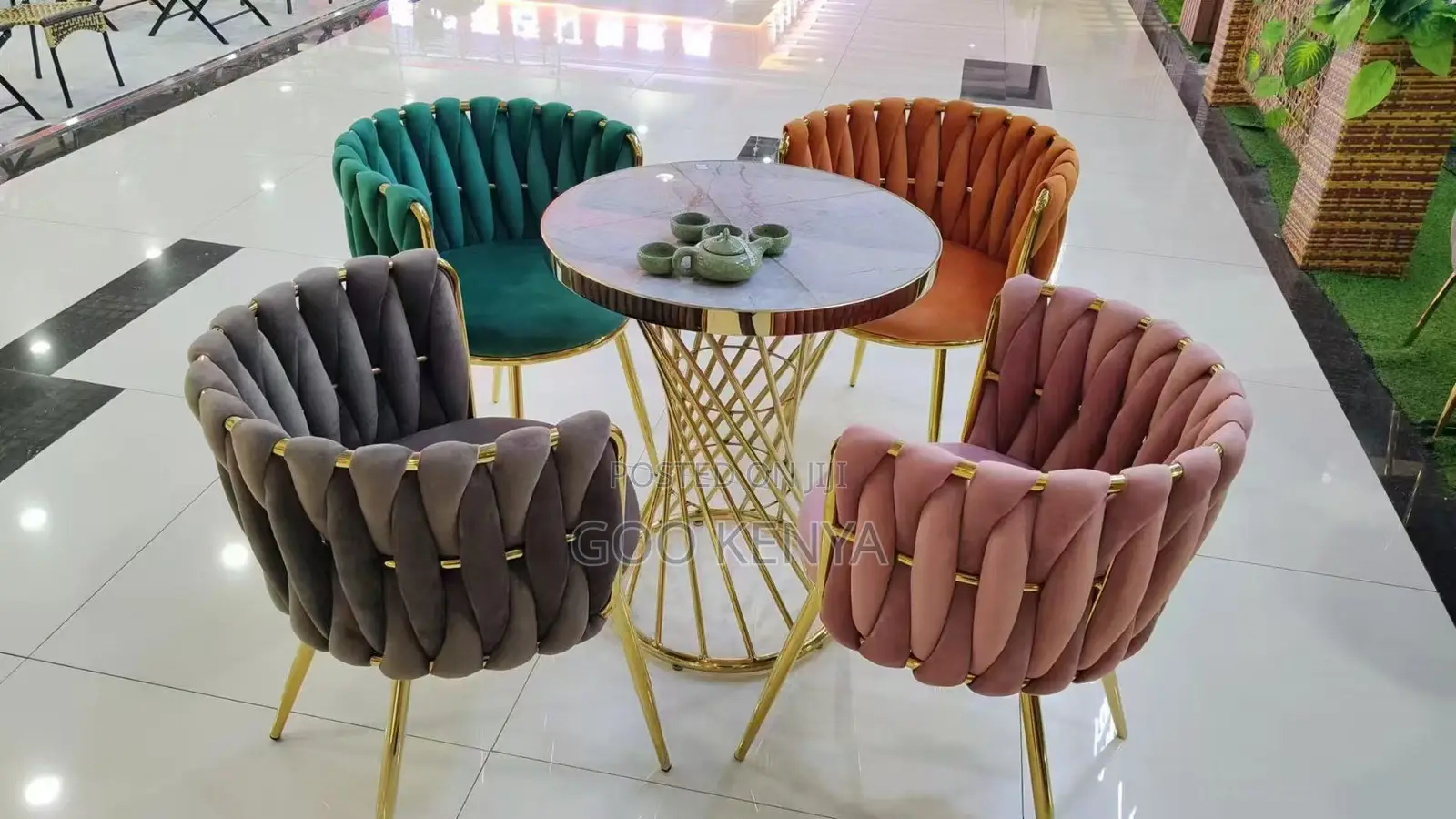 Home Chair; Velvet Single Seat Home/Dining Chair