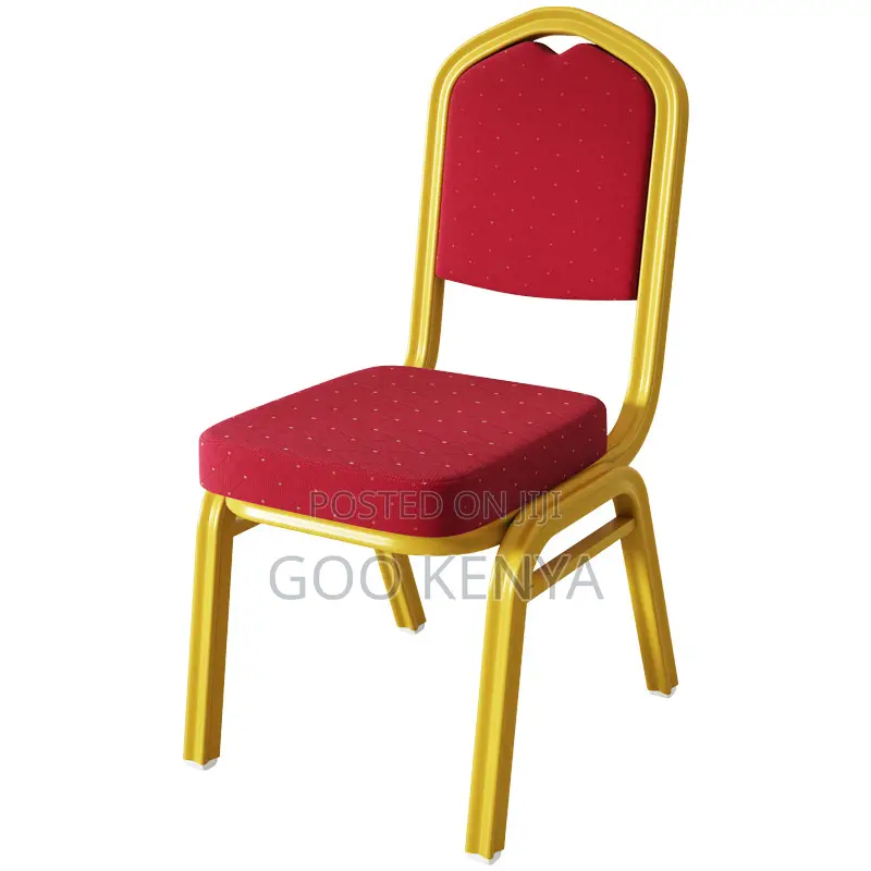 Event Chair; Dotted Fabric Metal Base Outdoor Event Chair