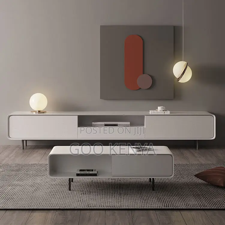 Home Coffee Table and Tv Stand; Marble Coffee Table and Tv Cabinet.