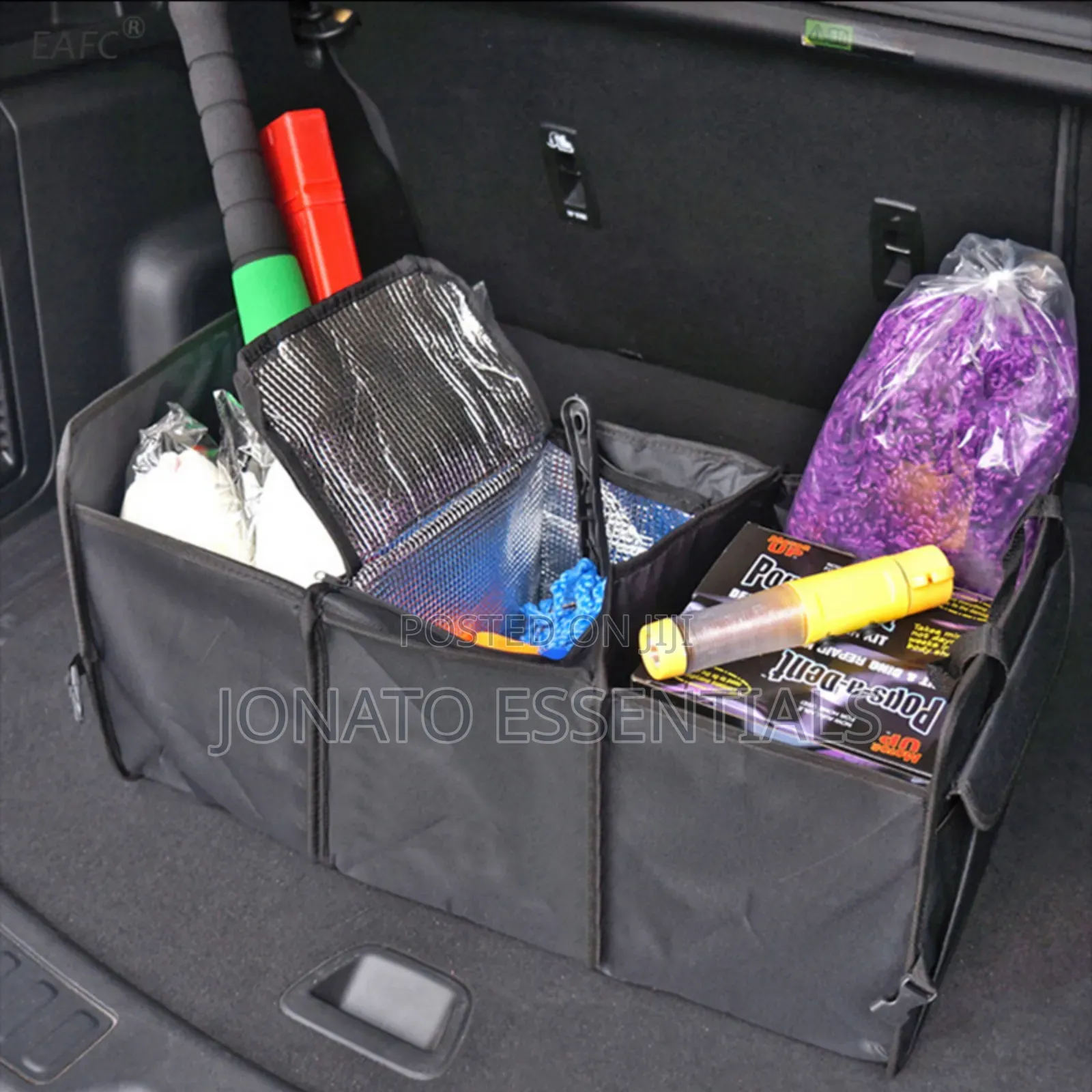 Car Boot Organizer With Insulated Cooler Bag for Drinks