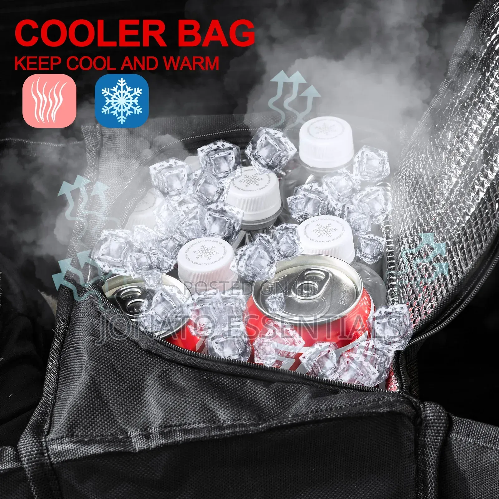 Car Boot Organizer With Insulated Cooler Bag for Drinks