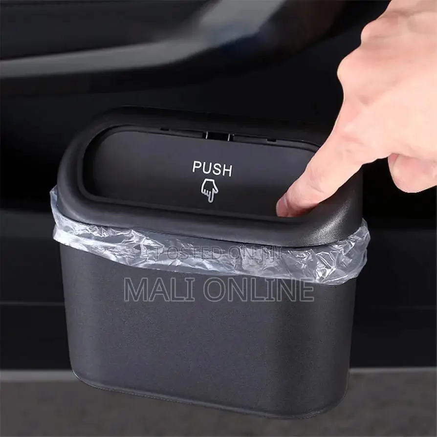 Car Trash Can With Lid Multifunctional Folding Car Dustbin