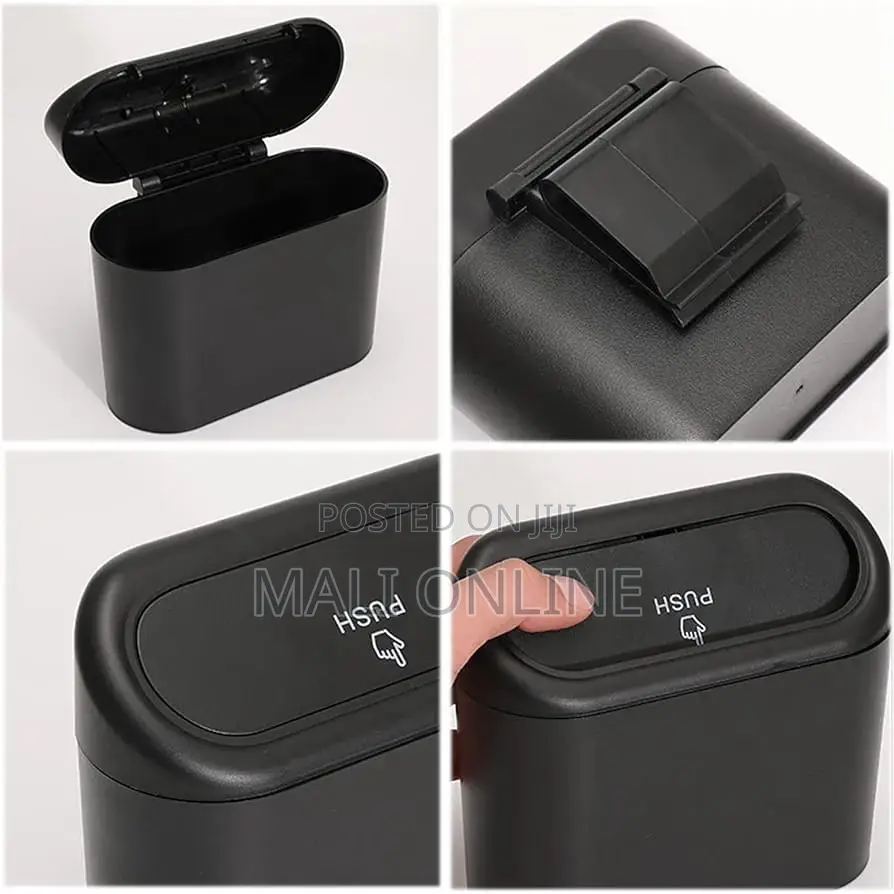Car Trash Can With Lid Multifunctional Folding Car Dustbin