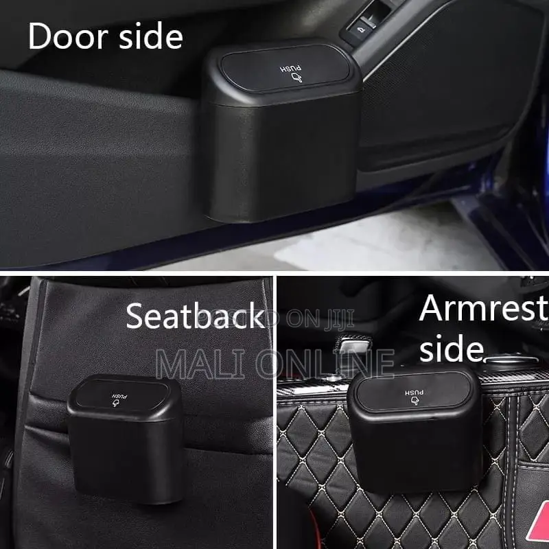 Car Trash Can With Lid Multifunctional Folding Car Dustbin