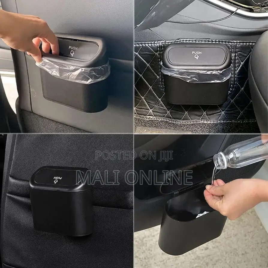 Car Trash Can With Lid Multifunctional Folding Car Dustbin