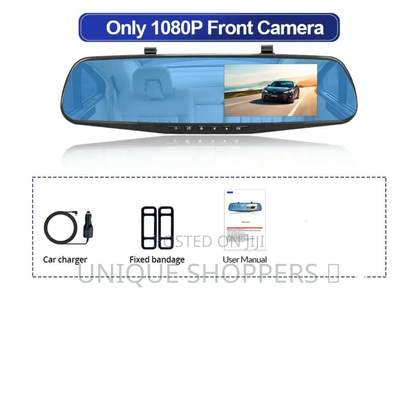 *3.5" Hd 1080p Front Only Car Dash Camera Front DVR Video Recorder