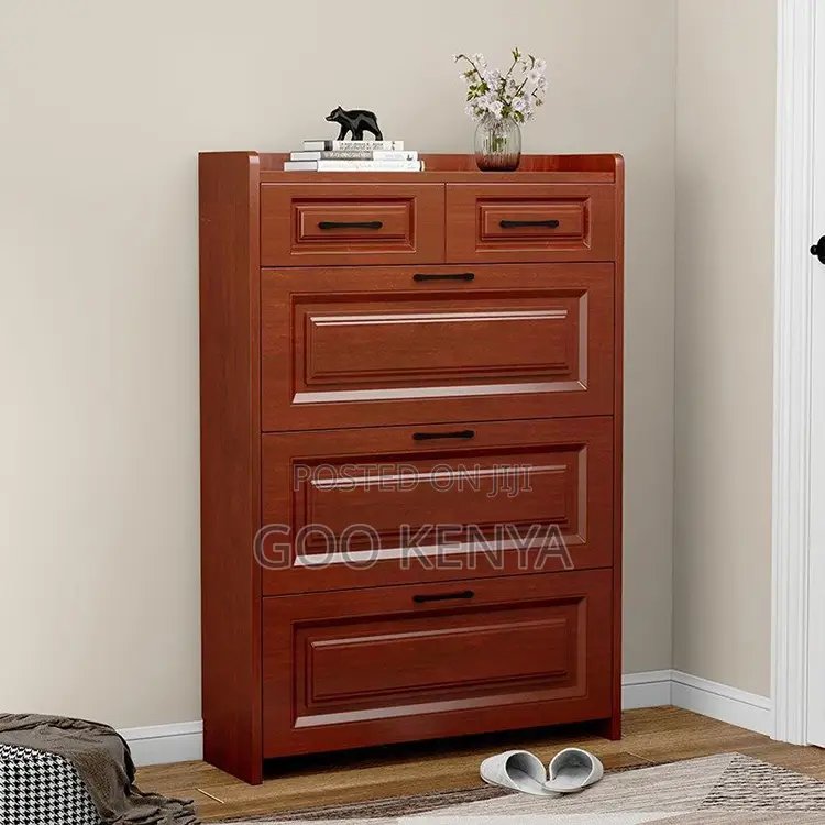 Home Shoe Cabinet; Home Furniture Wooden Shoe Organizer in White
