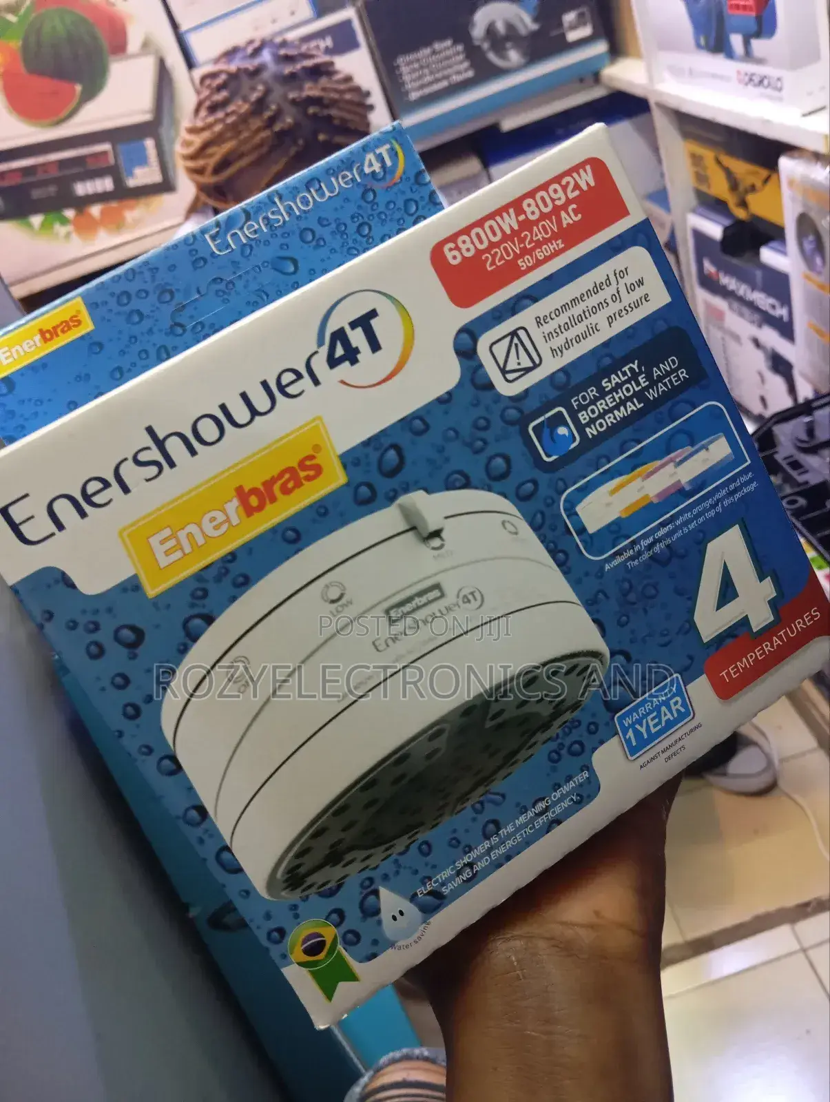 Salty and Fresh Water Ener Shower