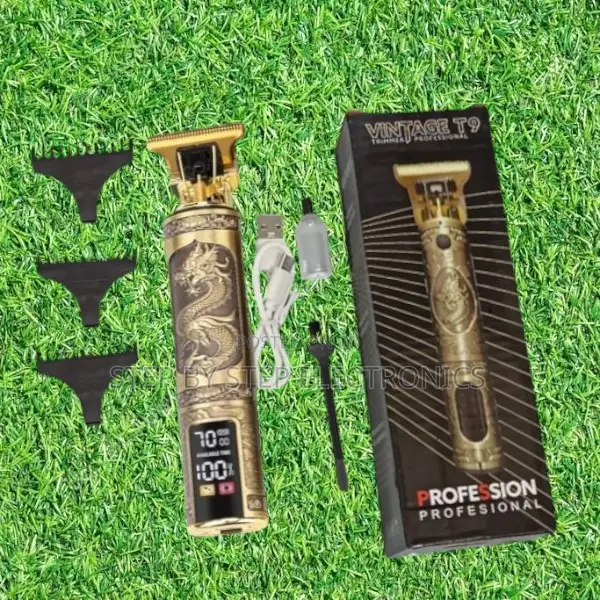 Vintage T9 Dragon Hair Beard Clipper Trimmer With Digital Led Display