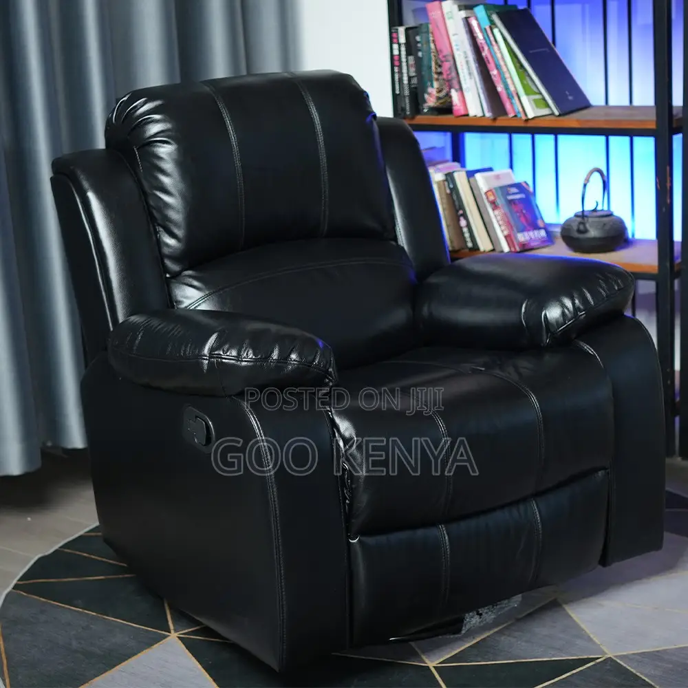 Home Sofa; Single Seater Leather Recliner Sofa for Living Room