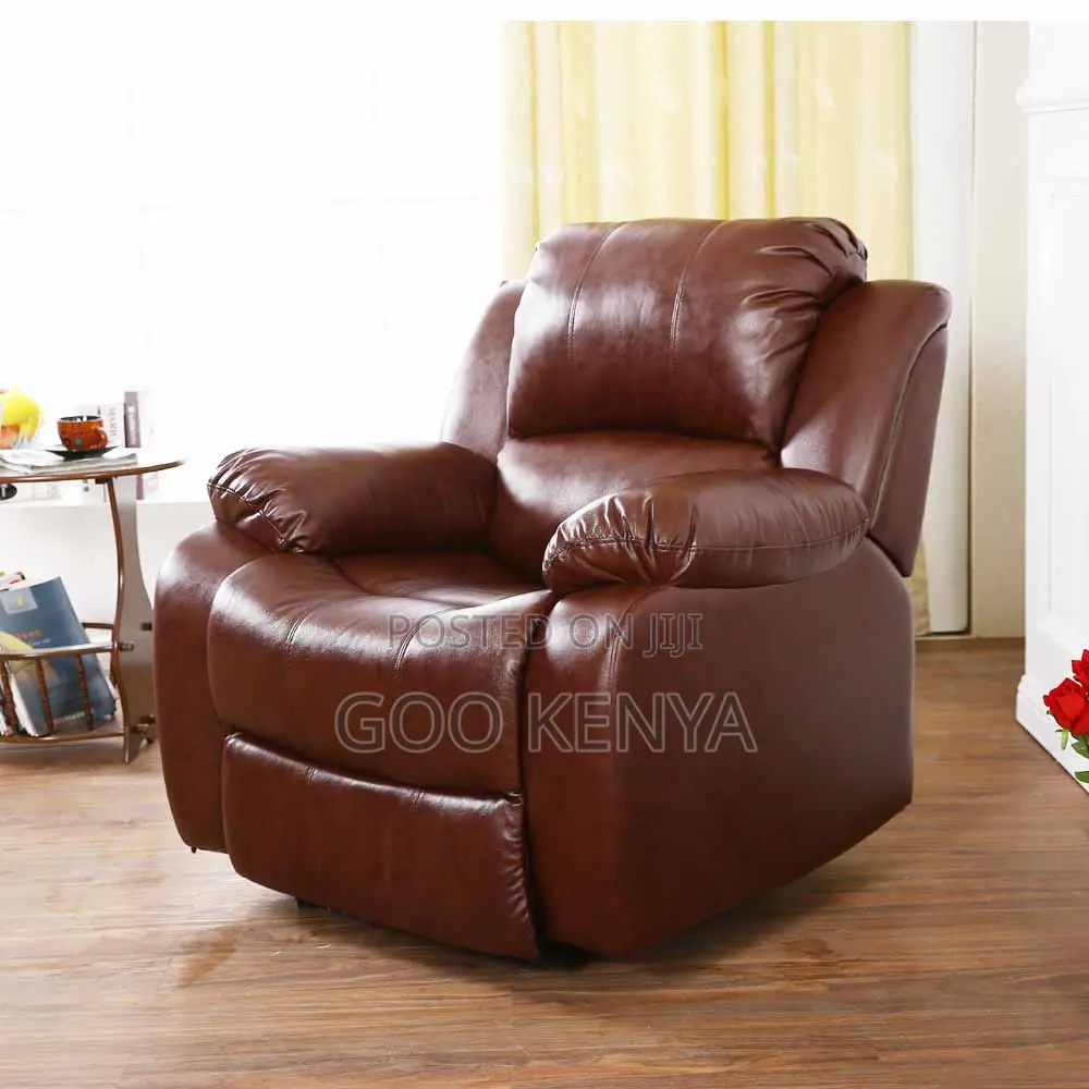 Home Sofa; Single Seater Leather Recliner Sofa for Living Room