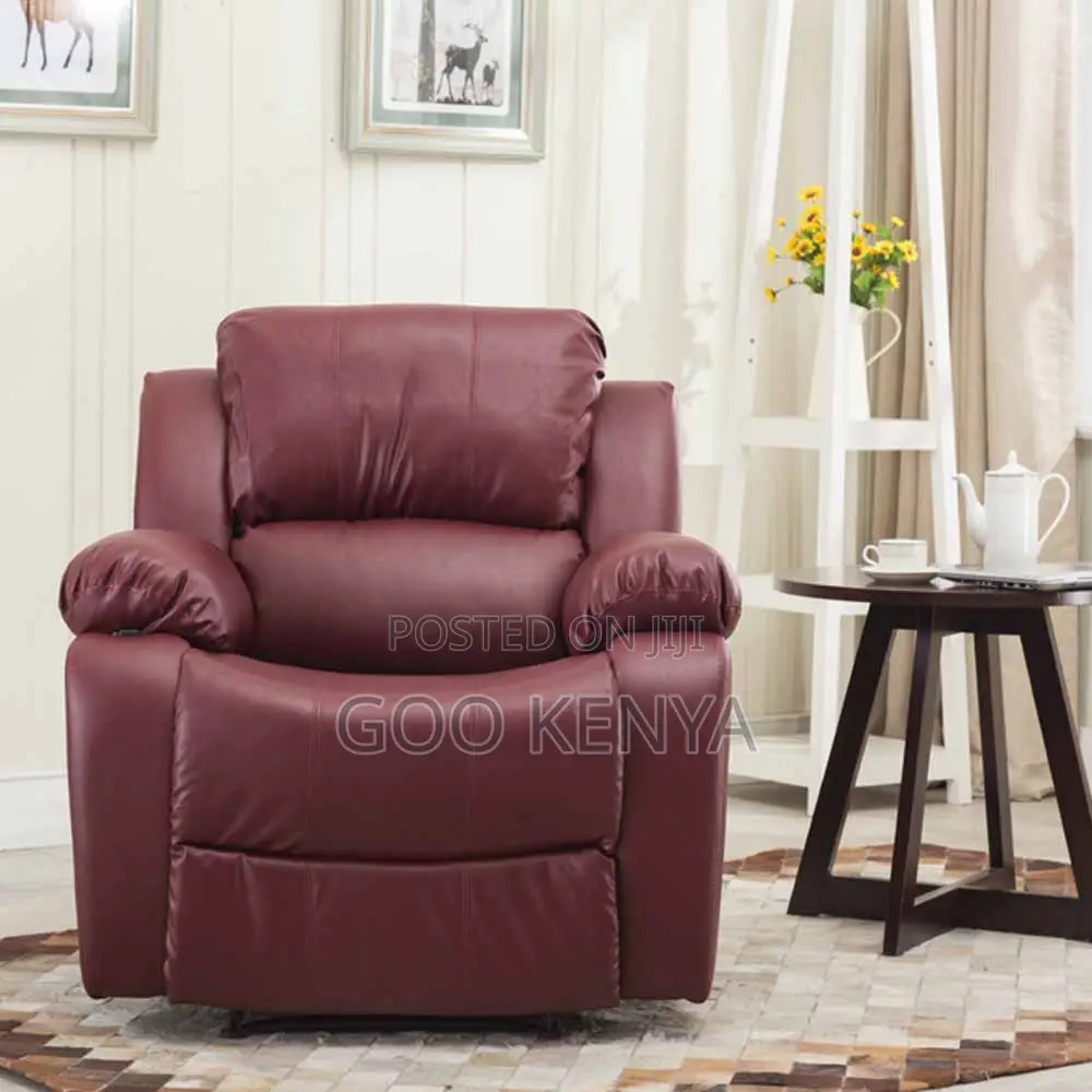 Home Sofa; Single Seater Leather Recliner Sofa for Living Room