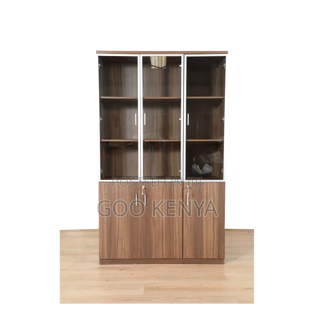 Conference Table ; 3-Door Wooden Office Cabinet