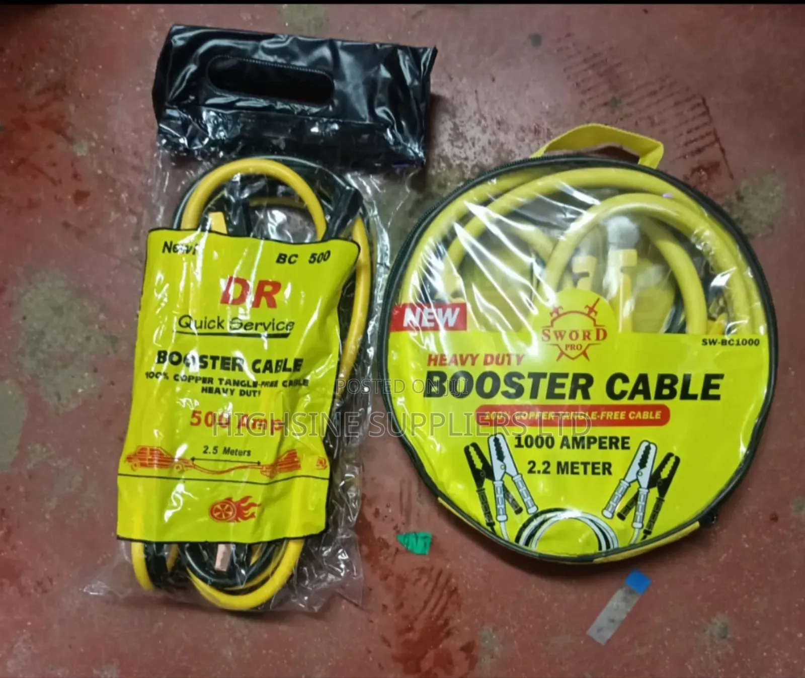 Booster Cables 500amp and 1000am